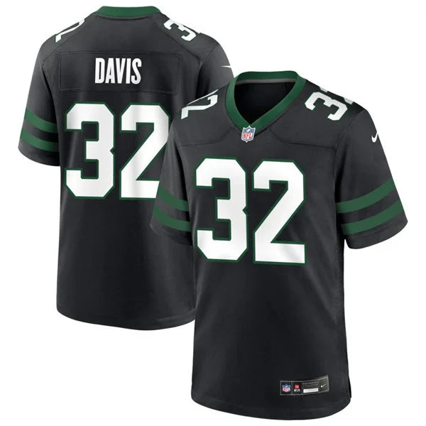 Men’s New York Jets #32 Isaiah Davis Nike Black Alternate Legacy F.U.S.E. Limited Jersey