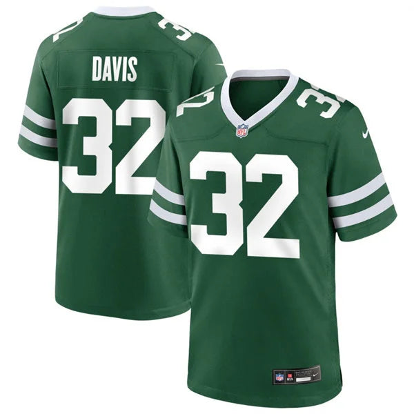 Men’s New York Jets #32 Isaiah Davis Nike Green Vapor Legacy F.U.S.E. Limited Jersey