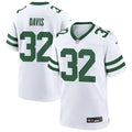Men’s New York Jets #32 Isaiah Davis Nike White Vapor Legacy F.U.S.E. Limited Jersey