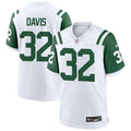Men’s New York Jets #32 Isaiah Davis White Alternate Classic Limited Jersey