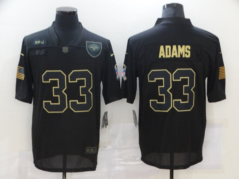Men’s New York Jets #33 Jamal Adams Black Jersey