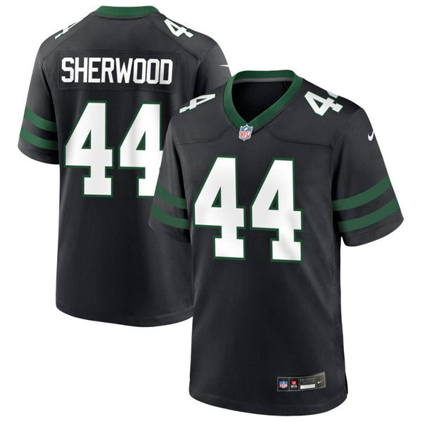Men’s New York Jets #44 Jamien Sherwood Nike Black Alternate Legacy Game Jersey