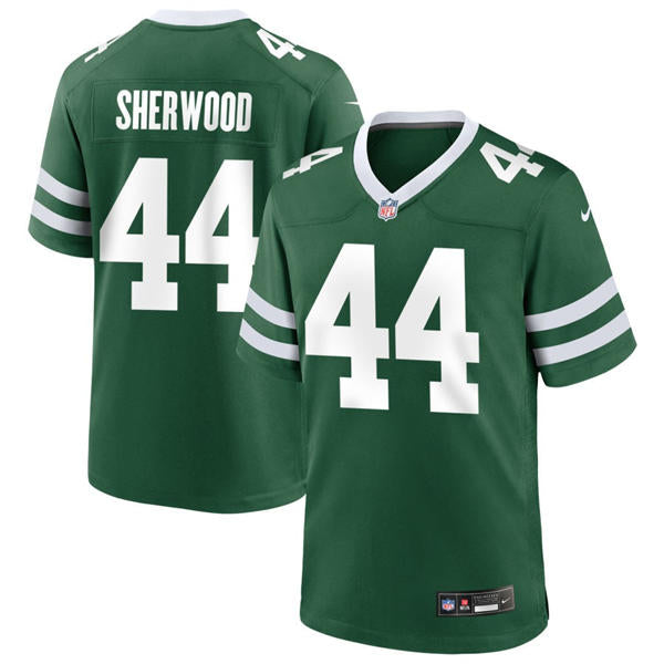 Men’s New York Jets #44 Jamien Sherwood Nike Legacy Green Vapor F.U.S.E. Limited Jersey