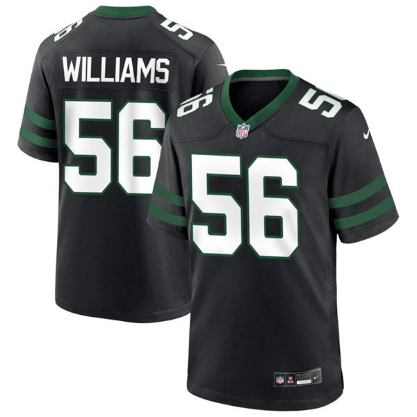 Men’s New York Jets #56 Quincy Williams  Nike Black Alternate Legacy Game Jersey