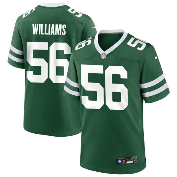 Men’s New York Jets #56 Quincy Williams Nike Legacy Green Vapor F.U.S.E. Limited Jersey