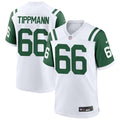 Men’s New York Jets #66 Joe Tippmann White Alternate Classic Jersey