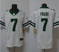 Men’s New York Jets #7 Justin Fields White Legacy Game Jersey