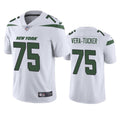 Men’s New York Jets #75 Alijah Vera-Tucker Nike White Vapor Untouchable Limited Jersey