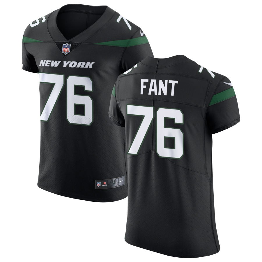 Mens New York Jets #76 George Fant  Nike Black Alternate Limited Jersey