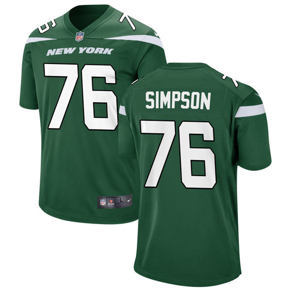 Men’s New York Jets #76 John Simpson Nike Gotham Green Vapor Limited Jersey