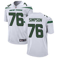 Men’s New York Jets #76 John Simpson Nike White Vapor Limited Jersey