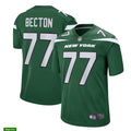 Men’s New York Jets #77 Mekhi Becton Green Nike NFL Vapor Limited Jersey