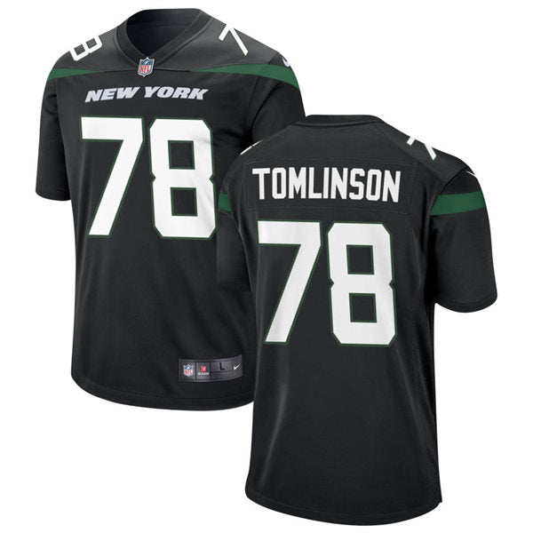 Men’s New York Jets #78 Laken Tomlinson Nike Stealth Black Alternate Limited Jersey