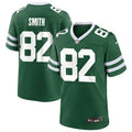 Men’s New York Jets #82 Arian Smith Nike Green Vapor Legacy F.U.S.E. Limited Jersey
