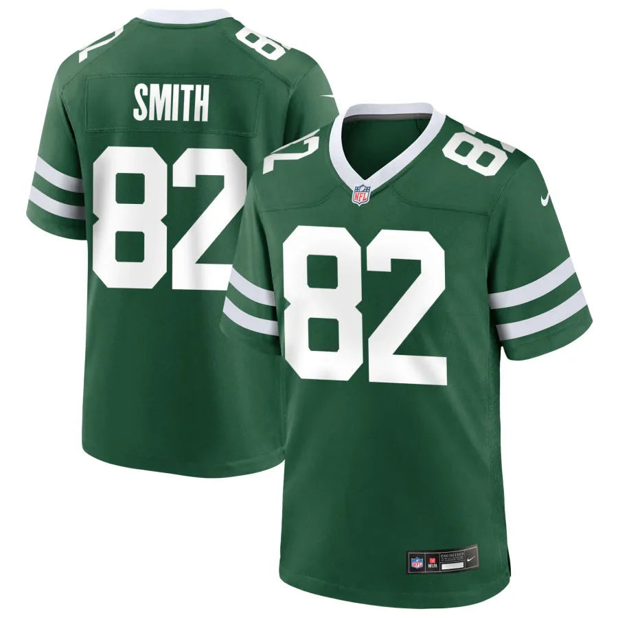 Men’s New York Jets #82 Arian Smith Nike Green Vapor Legacy F.U.S.E. Limited Jersey