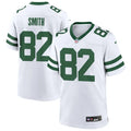 Men’s New York Jets #82 Arian Smith Nike White Vapor Legacy F.U.S.E. Limited Jersey