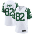 Men’s New York Jets #82 Arian Smith White Alternate Classic Limited Jersey