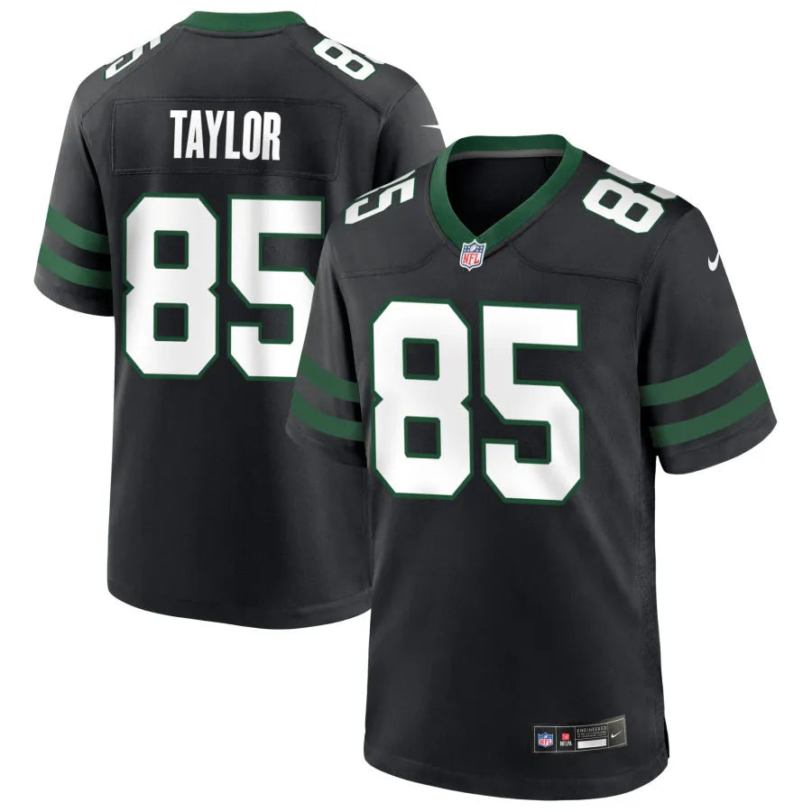 Men’s New York Jets #85 Mason Taylor Nike Black Alternate Legacy F.U.S.E. Limited Jersey