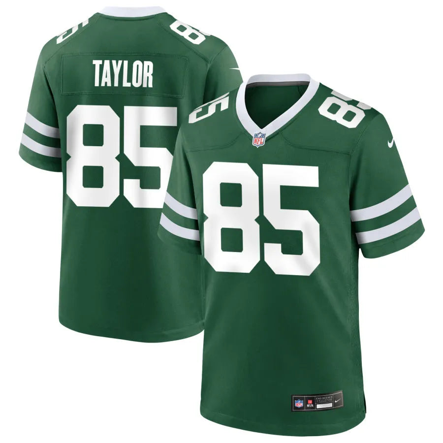 Men’s New York Jets #85 Mason Taylor Nike Green Vapor Legacy F.U.S.E. Limited Jersey