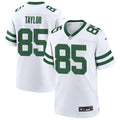 Men’s New York Jets #85 Mason Taylor Nike White Vapor Legacy F.U.S.E. Limited Jersey