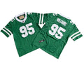 Men’s New York Jets #95 Quinnen Williams Nike Green Vapor F.U.S.E. Legacy Jersey