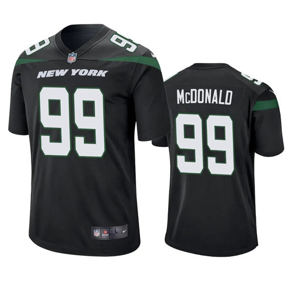 Men’s New York Jets #99 Will McDonald IV Nike Stealth Black Alternate Limited Jersey