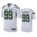 Men’s New York Jets #99 Will McDonald IV Nike White Vapor Limited Jersey
