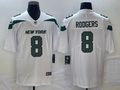 Men’s New York Jets Aaron Rodgers #8 White Jersey