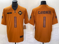 Men’s New York Jets Ahmad Sauce Gardner #1 Brown 2023 Salute To Service Limited Jersey