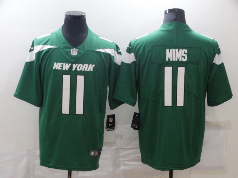 Men’s New York Jets Denzel Mims #11 Green Jersey
