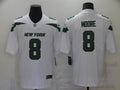 Men’s New York Jets Elijah Moore #8 White Jersey