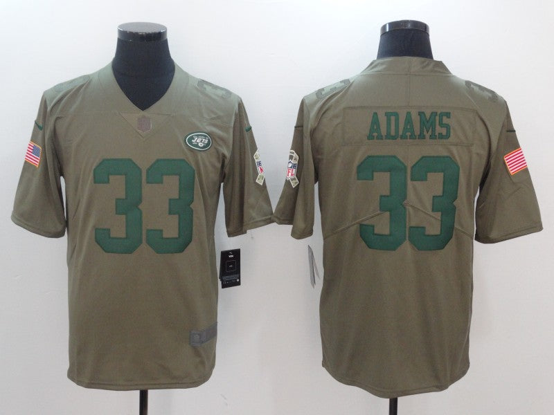 Men’s New York Jets Jamal Adams #33 Brown Jersey
