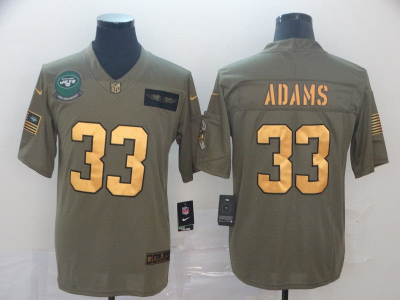 Men’s New York Jets Jamal Adams #33 Brown Jersey