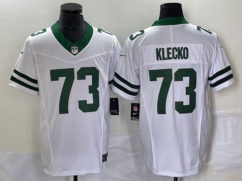 Men’s New York Jets Joe Klecko #73 White Legacy Vapor F.U.S.E. Limited Jersey
