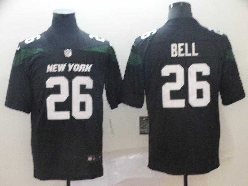 Men’s New York Jets Le’Veon Bell #26 Black Jersey