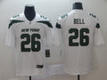 Men’s New York Jets Le’Veon Bell #26 White Jersey