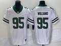 Men’s New York Jets Quinnen Williams #95 White Legacy Vapor F.U.S.E. Limited Jersey