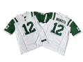 Men’s New York Jets Retired Player #12 Joe Namath White Alternate Classic Jersey