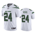 Men’s New York Jets Retired Player #24 Darrelle Revis Nike White Vapor Limited Jersey
