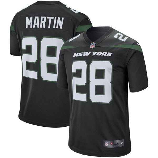 Men’s New York Jets Retired Player #28 Curtis Martin Alternate Black Nike NFL Vapor Limited Jersey