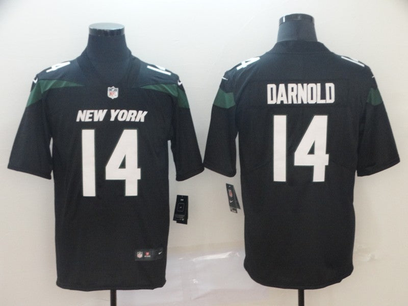 Men’s New York Jets Sam Darnold #14 Black Jersey