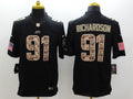 Men’s New York Jets Sheldon Richardson #91 Black Jersey