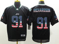 Men’s New York Jets Sheldon Richardson #91 Black Jersey
