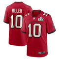 Men’s Nike #10 Scotty Miller Red Tampa Bay Buccaneers Super Bowl LV Game Jersey