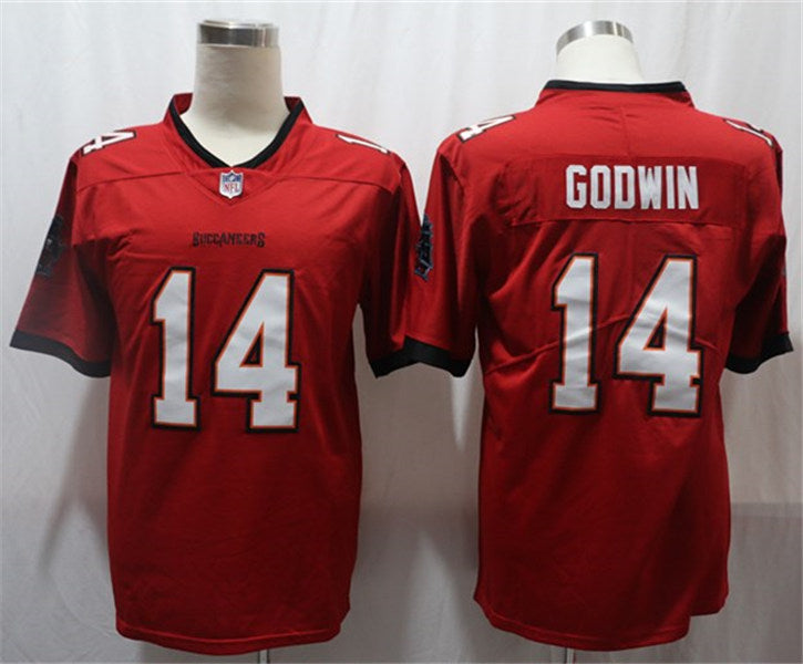Men’s Nike #14 Chris Godwin Red Tampa Bay Buccaneers Super Bowl LV Game Jersey