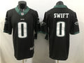 Mens Philadelphia Eagles #0 D’Andre Swift Nike Black Vapor Limited Player Jersey