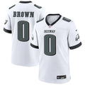 Mens Philadelphia Eagles #0 Marquise Brown Nike White F.U.S.E. Vapor Limited Jersey