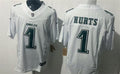 Mens Philadelphia Eagles #1 Jalen Hurts Nike Tundra White Fashion F.U.S.E. Limited Jersey