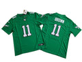 Mens Philadelphia Eagles #11 A. J. Brown 2023 Kelly Green 1996 Retro Nike Vapor F.U.S.E. Limited Jersey