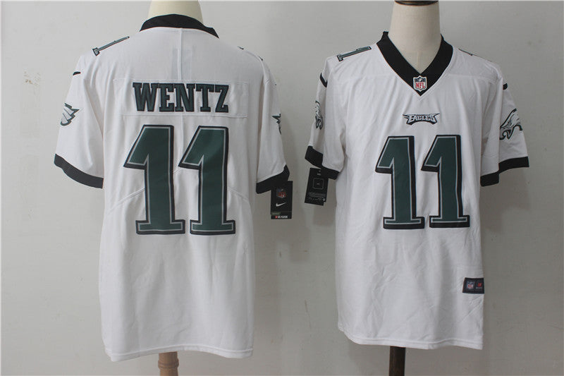 Men’s Philadelphia Eagles #11 Carson Wentz Jersey White